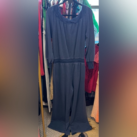 NWT Free People FP Movement One To Beat Onesie - midnight navy blue - large - Picture 8 of 9